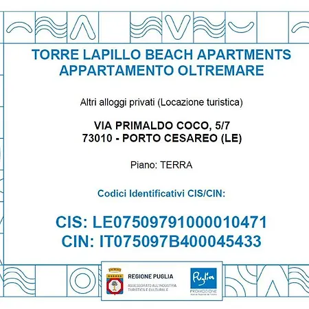 Vacanze Torre Lapillo